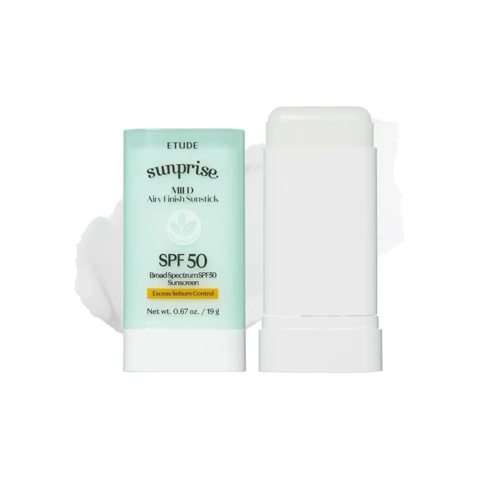 ETUDE Sunprise Mild Airy Finish Sunstick - Protector Solar en Barra Acabado Mate
