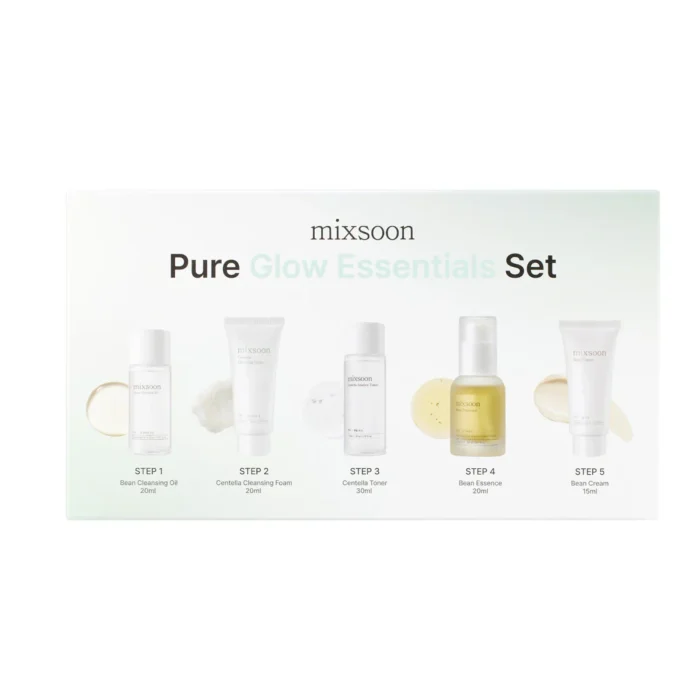 Mixsoon Pure Glow Essentials Set - Kit de Rutina Facial de 5 Pasos