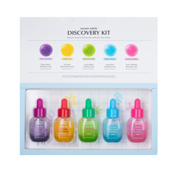 Eqqualberry Discovery Kit (Mini) - Kit de 5 Sueros Mini de 10ml